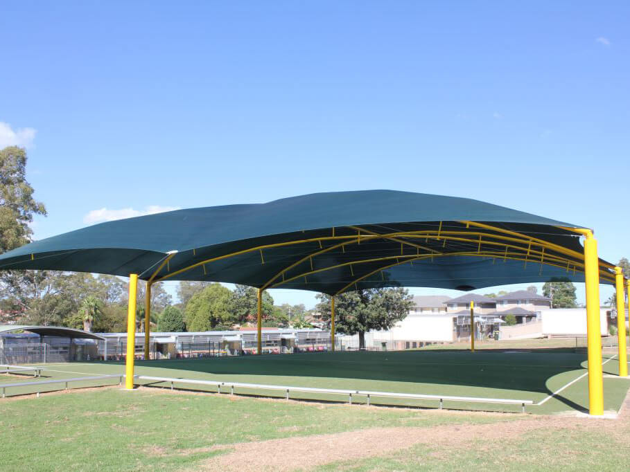 Shade sails are important to keep students cool when learning outdoors