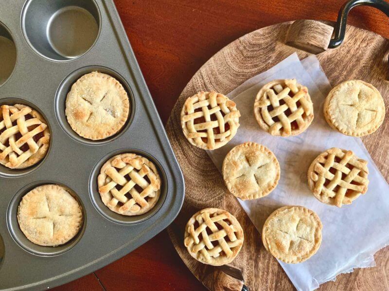 Mini Apple Pies made with Billy G's Gourmet Cookie Dough.
