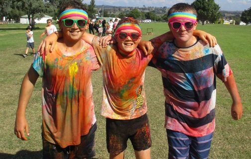 How student’s with Asthma can participate in a school colour run