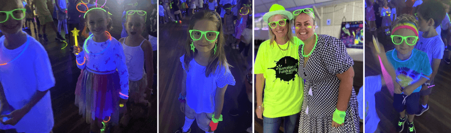 Glowtastic Disco Party fundraiser at Glenore Grove 
